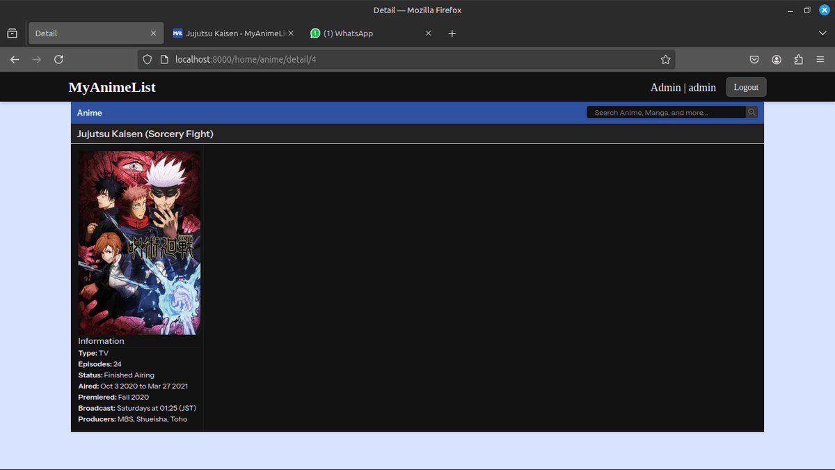 MyAnimeList (Referance)